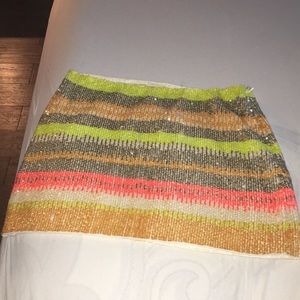 Free People sequin skirt new